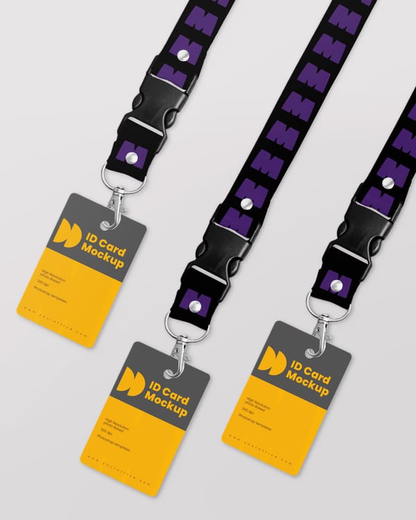 ID Card Badge Mockup