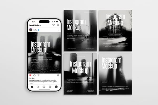Instagram Feed Grid Mockup