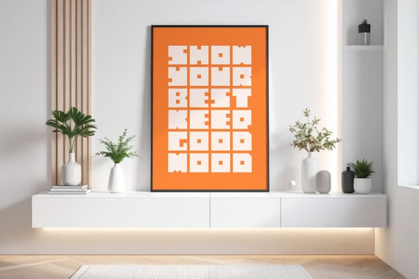 Modern Grid Frame Mockup