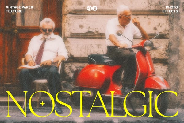 Nostalgic Vintage Paper Texture Photo Effect
