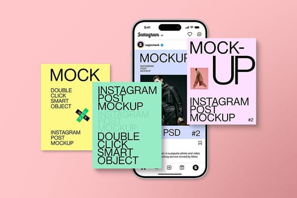 Editable Instagram Portrait Mockup