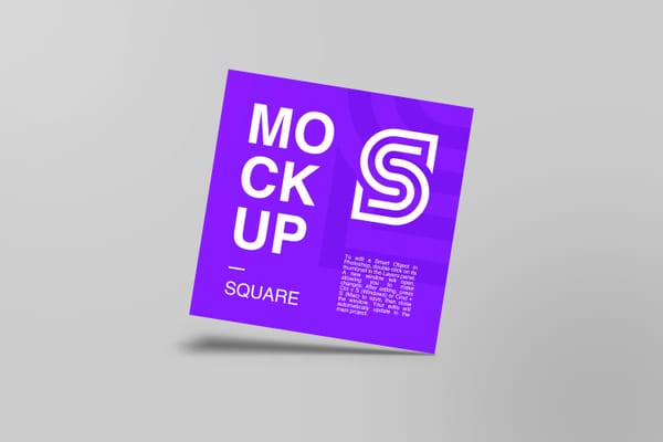 Purple Square Mockup