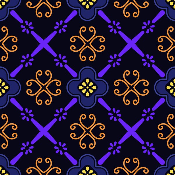 Royal Lattice Ornament Pattern