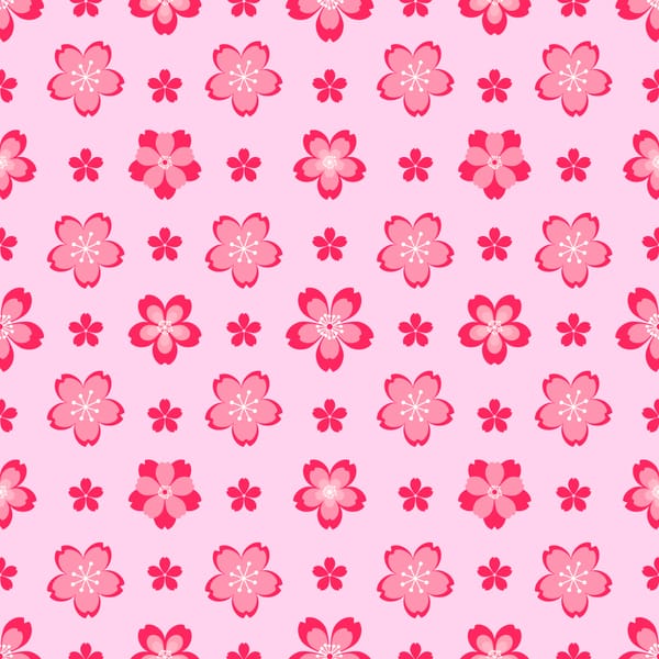 Sakura Serenity Seamless Pattern