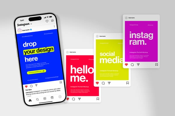 Phone & UI Social Media Mockup