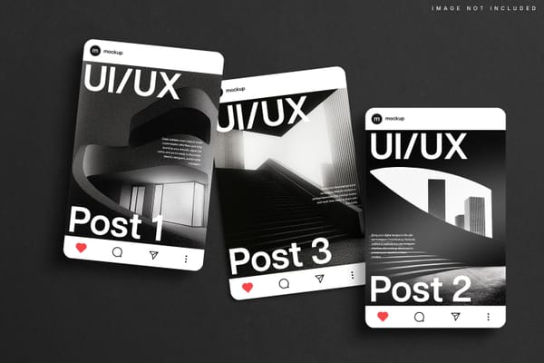 Basic Black Instagram Mockup