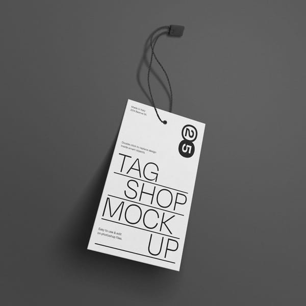 Simple Tag Mockup