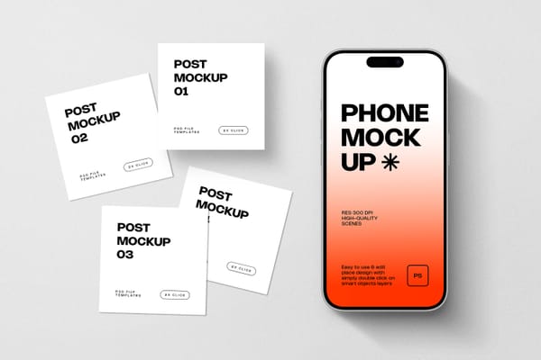 iPhone 17 Instagram Mockup