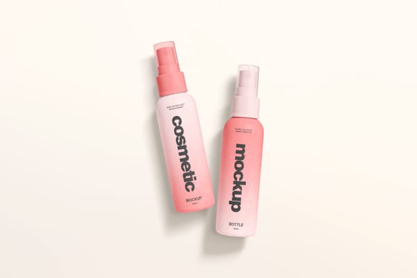 Cosmetic Spray Bottle Mockup