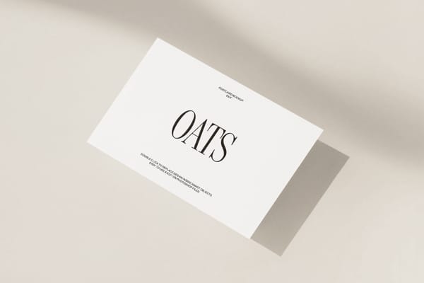 Minimal Postcard Mockup