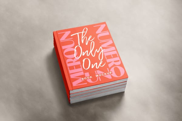 Stacked Book Mockup