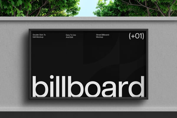 City Outdoor Billboard Mockup