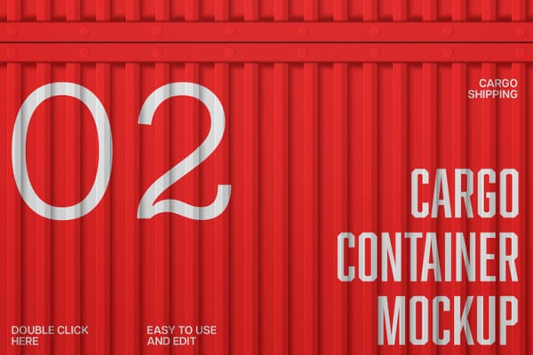 Cargo Container Mockup