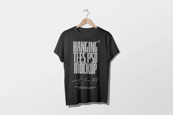 Hanging T-Shirt Mockup