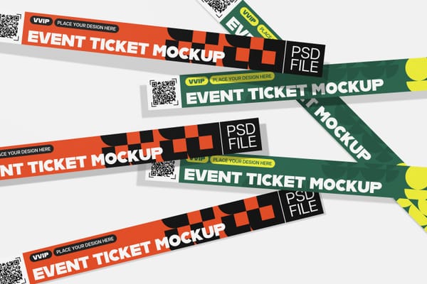Premium Event Ticket Mockup