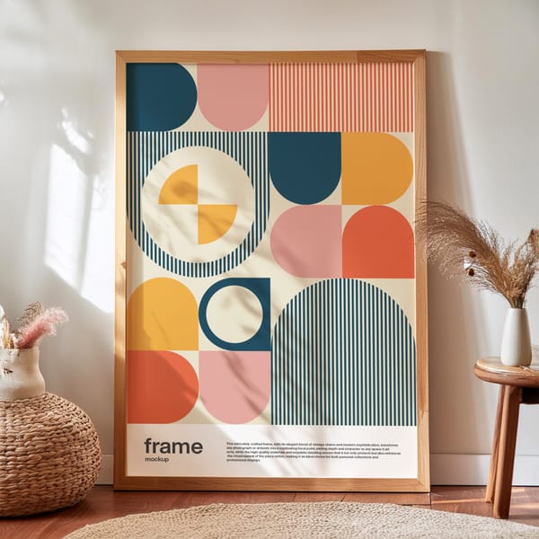 Aesthetic Interior Frame Poster Mockup