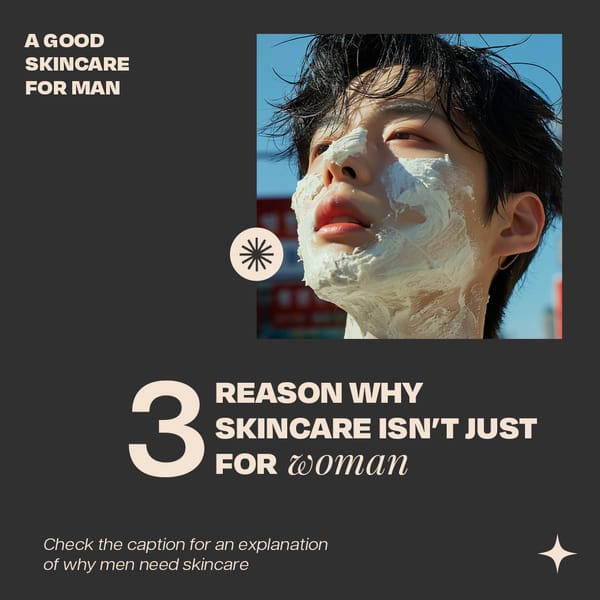 A God Skincare For Men's Skincare Instagram Post Template