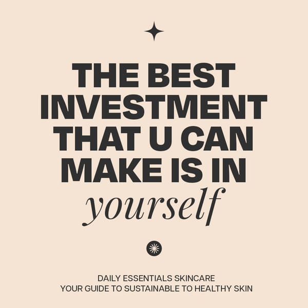 The Best Investment Men's Skincare Instagram Post Template