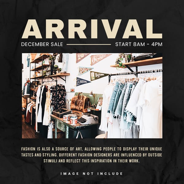 Arrival Instagram Post Template