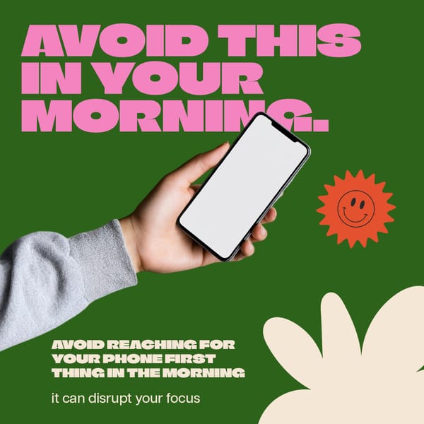 Avoid This Daily Routine Instagram Post Template