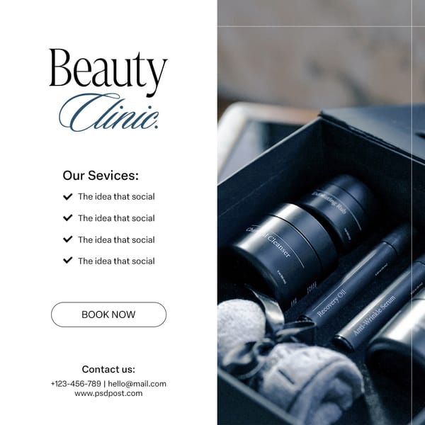 Beauty Clinic Instagram Post Template