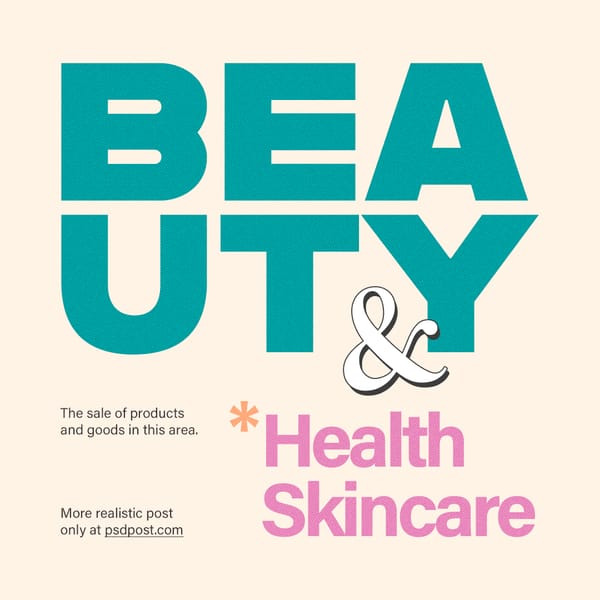 Beauty Health Instagram Post