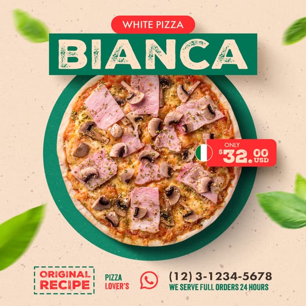 Bianca White Pizza Exobites Instagram Post
