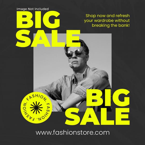 Big Sale Fashion Flicker Instagram Post
