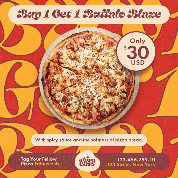 Buy 1 Get 1 Buffalo Blaze Elaraetas Instagram Post