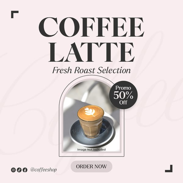 Coffee Latte Coffee Brewal Instagram Post