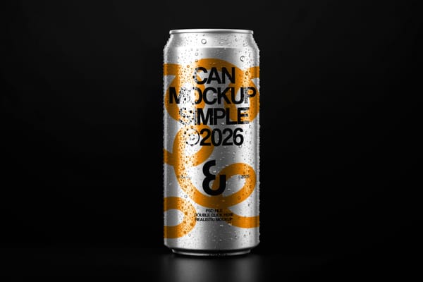 Soda Can Mockup