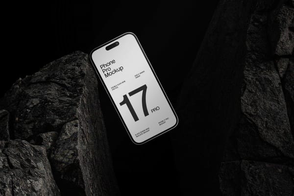 Dark Stone Phone Mockup