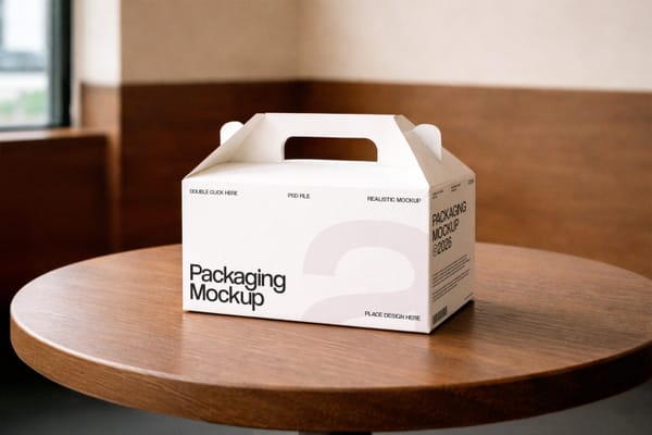 Minimal Takeaway Box Mockup