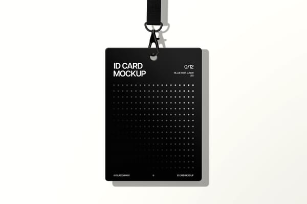 Minimal Office ID Card Mockup