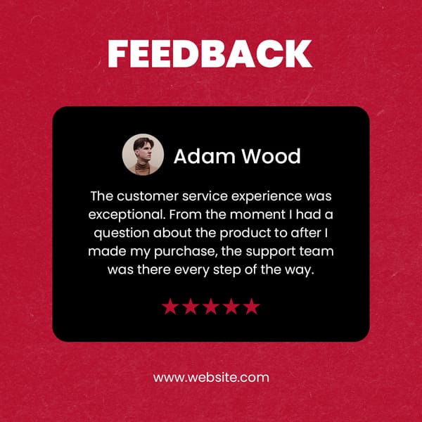 Customer Feedback Instagram Post