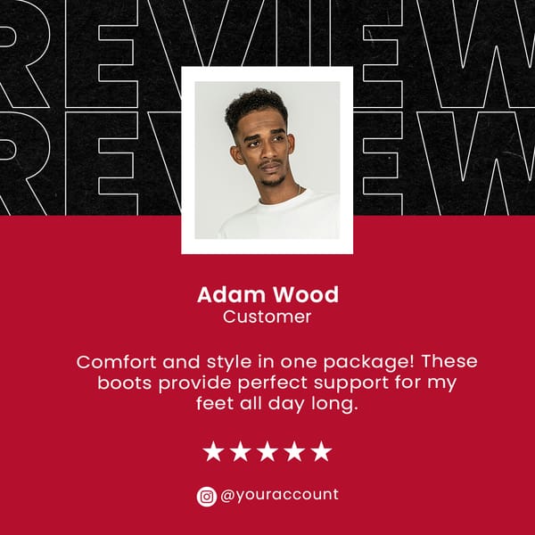 Customer Review Instagram Post