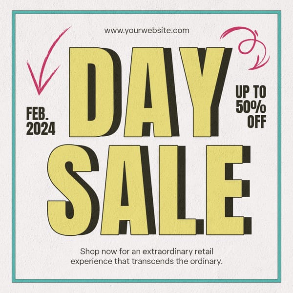 Day Sale Instagram Post Template