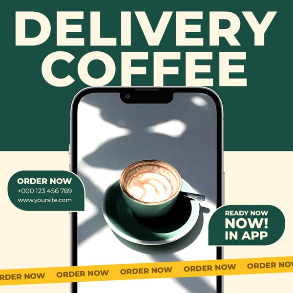 Delivery Coffee Etigma Instagram Post