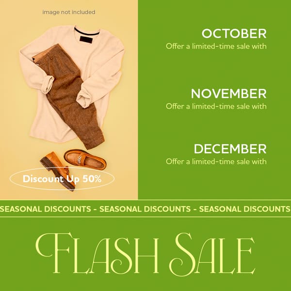 Discount Flash Sale Instagram Post Template