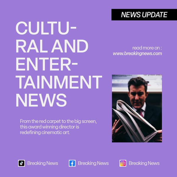 Entertainment News Instagram Post