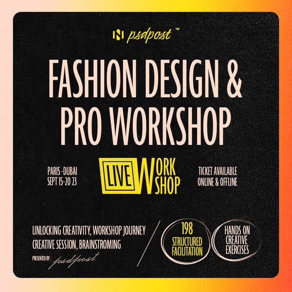Fashion Design & Pro Workshop Instagram Post