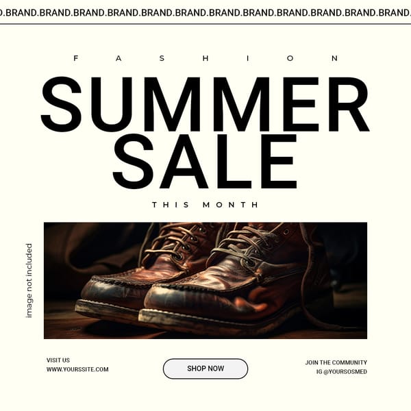 Fashion Summer Sale Instagram Post Template