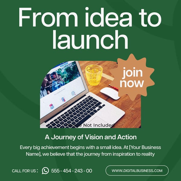 From Idea To Launch Digital Business Instagram Post