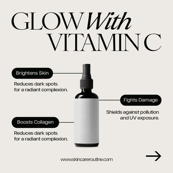 Glow With Vitamin C Skincare Glow Instagram Post