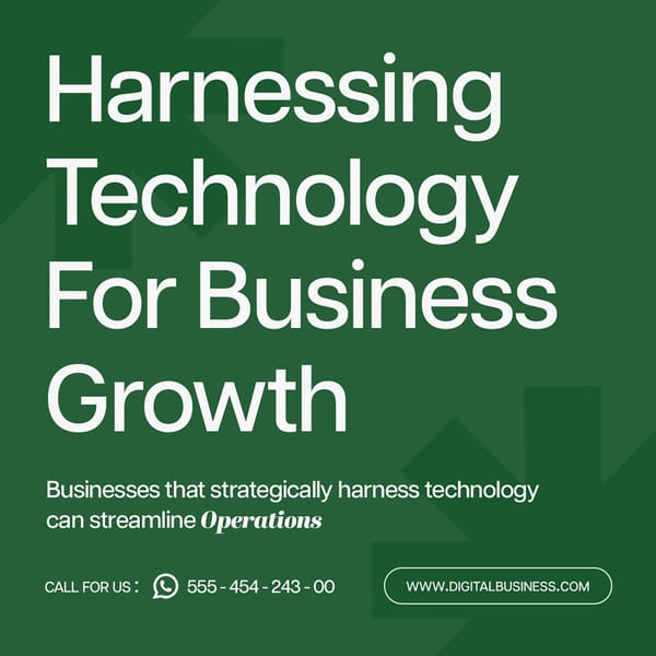 Harsenning Technology For Business Growth Digital Business Instagram Post
