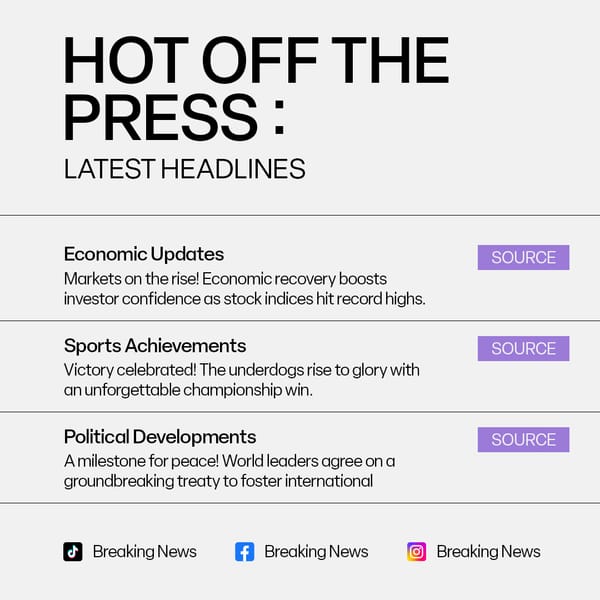 Hot Off The Press News Instagram Post