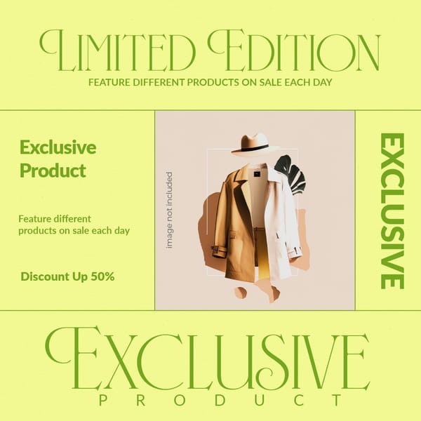 Limited Edition Instagram Post Template