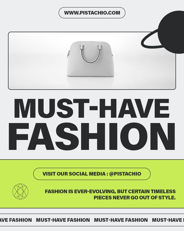 Must-Have Fashion Pistachio Instagram Post