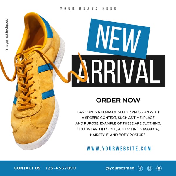 New Arrival Shoe Instagram Post Template