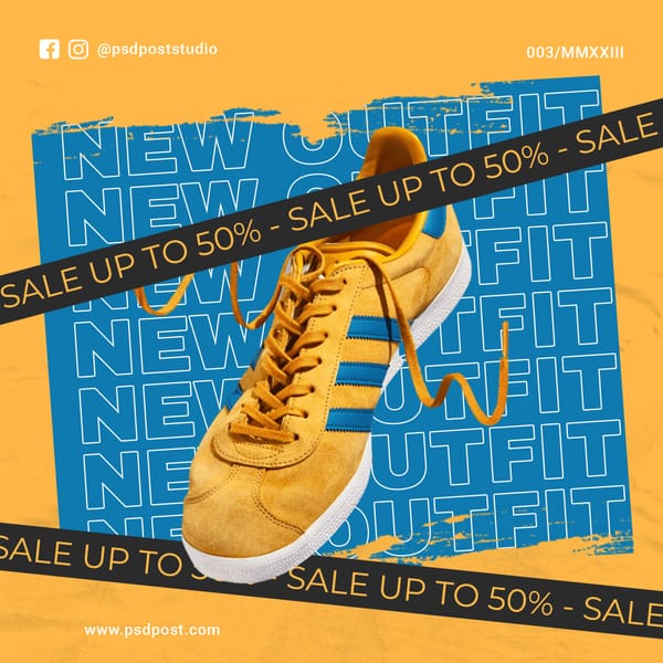 New Outfit Instagram Post Template
